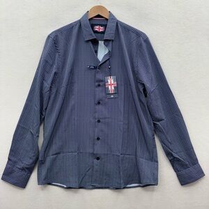 Soul of London Men’s Large Long Sleeve Button Down Dress Shirt NWT